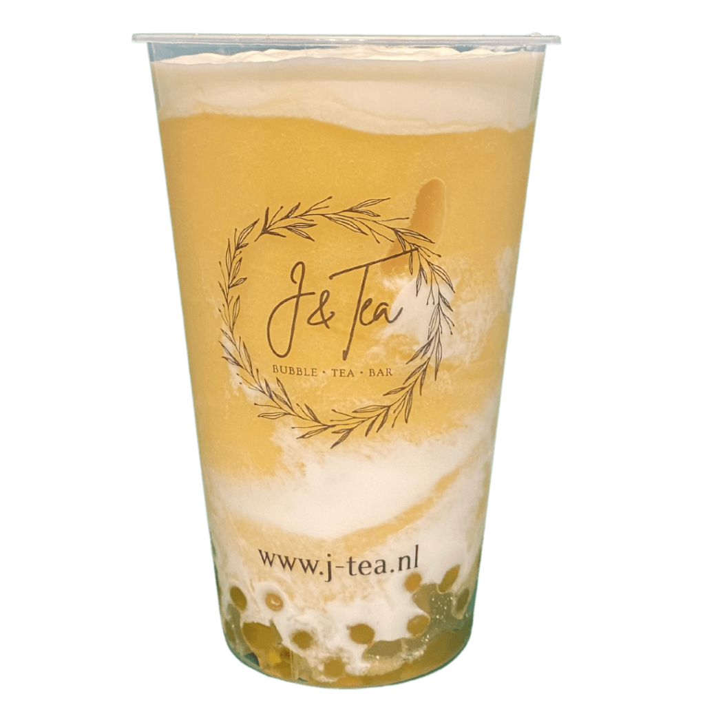 J&Tea cup of Mango Frappé